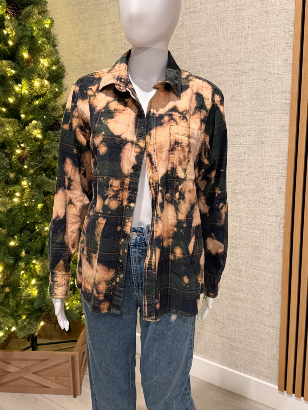 Morgan Wallen Plaid Shacket - Black & Tan - Picture 3 of 4